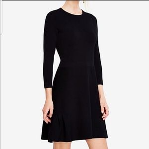 Ann Taylor shirred hem swing dress